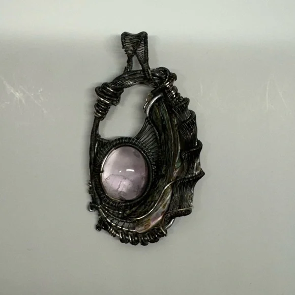 Wire Wrapped Pendant | Handmade - Picture 2 of 10